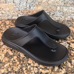 Stuart Weitzman Stuflex T-Strap Sandals